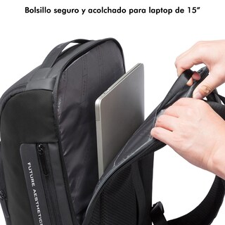 Foto 3 | Mochila Ejecutiva Negra