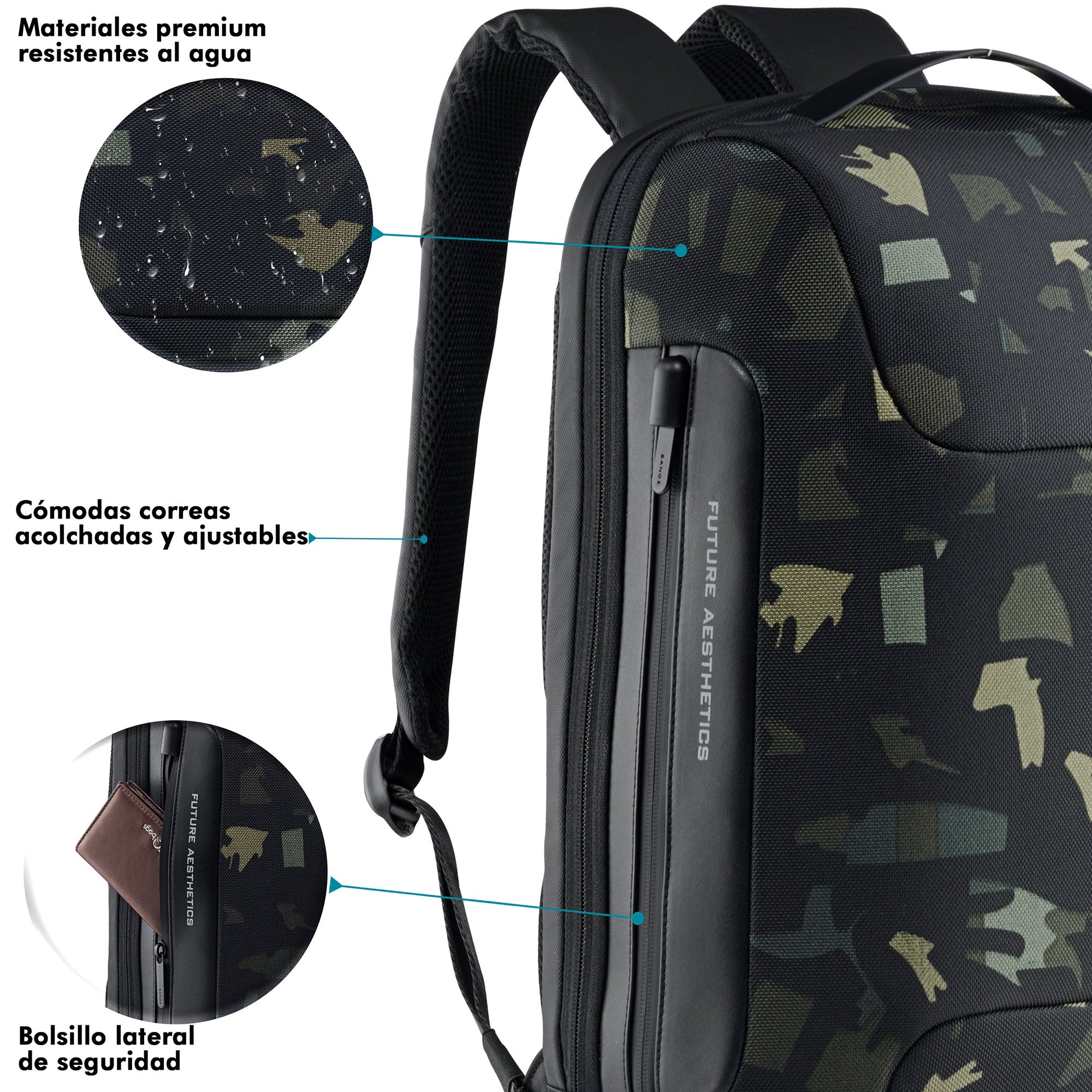 Foto 4 pulgar | Mochila Ejecutiva Premium Topline Camuflaje
