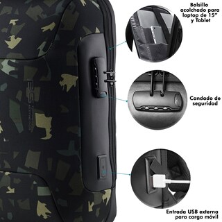 Foto 4 | Mochila Ejecutiva Premium Topline Camuflaje