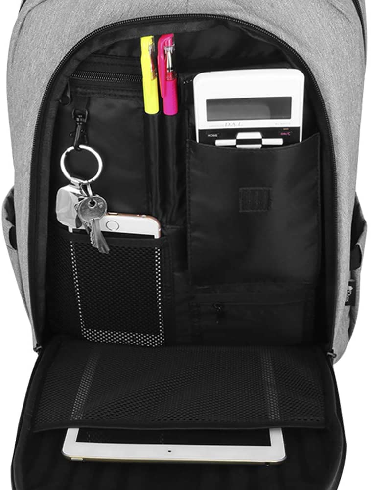 Foto 5 pulgar | Mochila Shell Gris Clara