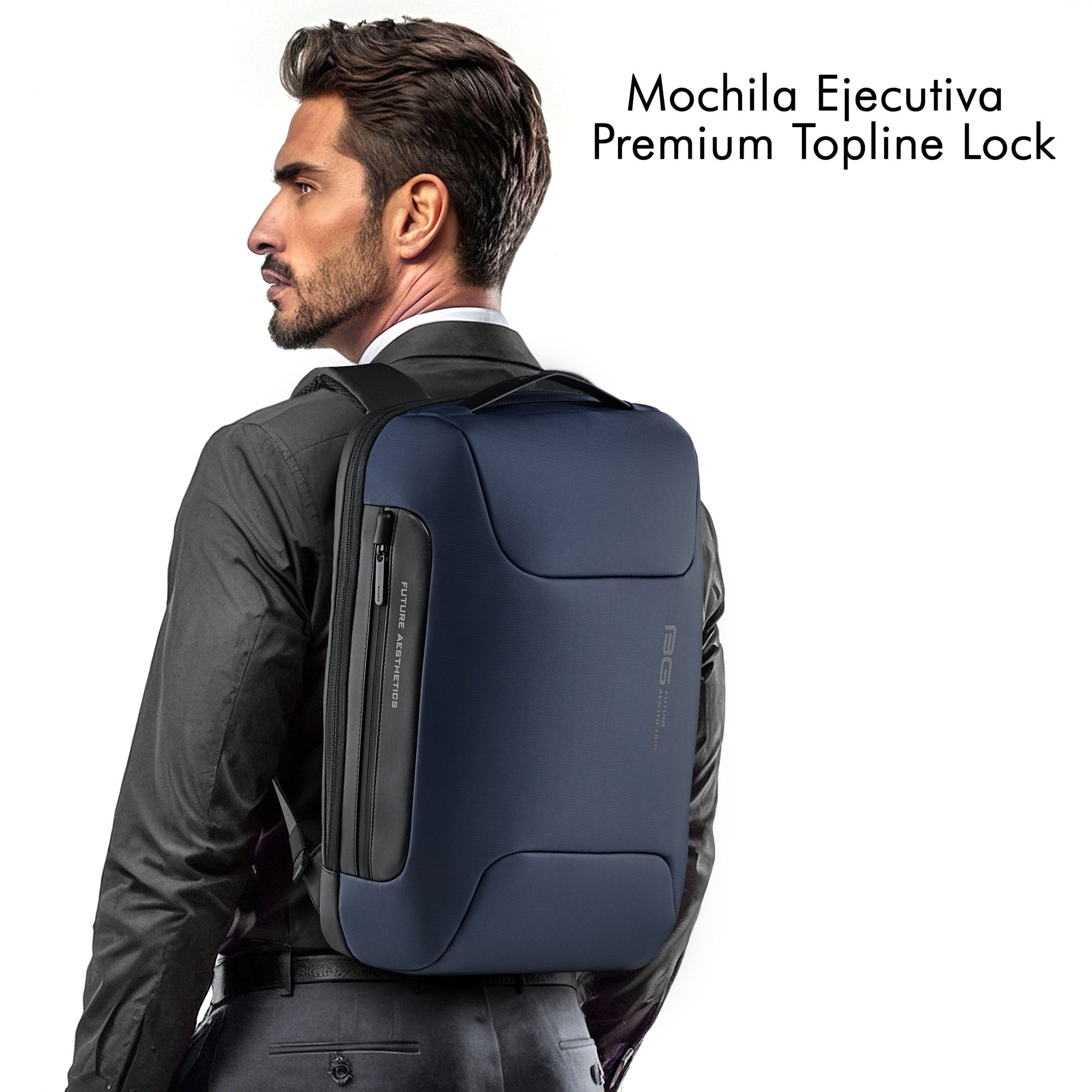 Foto 3 pulgar | Mochila Ejecutiva Premium Topline Azul