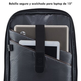 Foto 4 | Mochila Ejecutiva Slim Elegante Gris