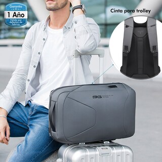 Foto 6 | Mochila Ejecutiva Slim Elegante Gris