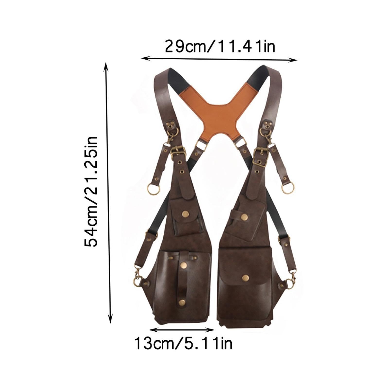 Foto 6 pulgar | Bolsa de Hombros Café para Hombre-Venta Internacional