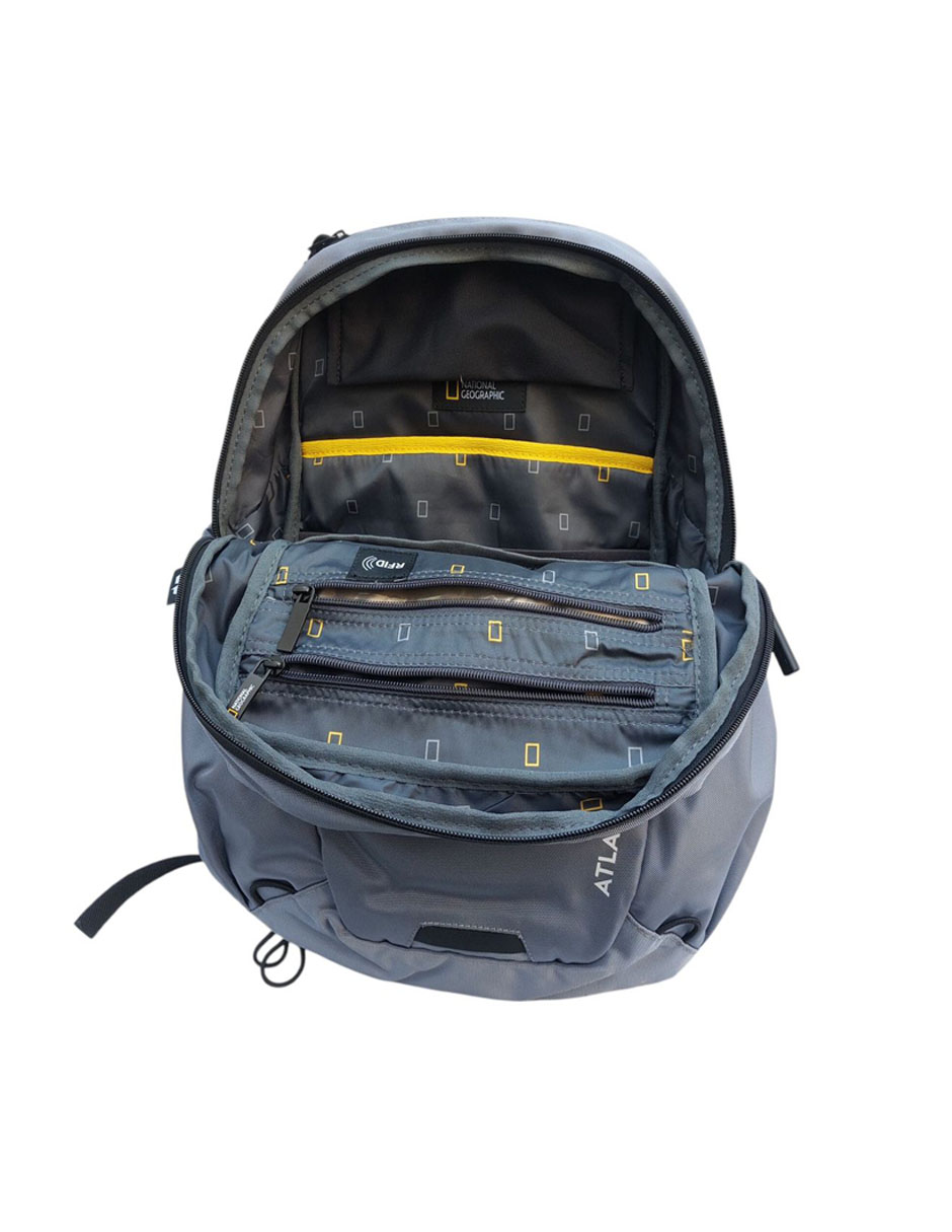 Foto 7 pulgar | Mochila National Geographic Atlantic Gris. Elegante Y Funcional