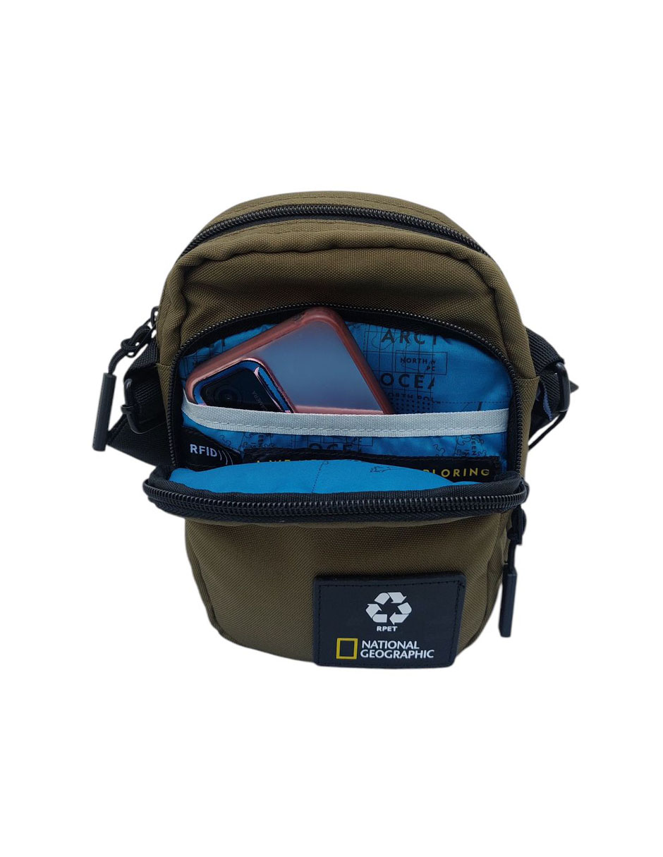 Foto 6 pulgar | Bolsa National Geographic Ocean 2 Compartments Utility Bag Caqui. Compacta, Práctica Y Ecológica