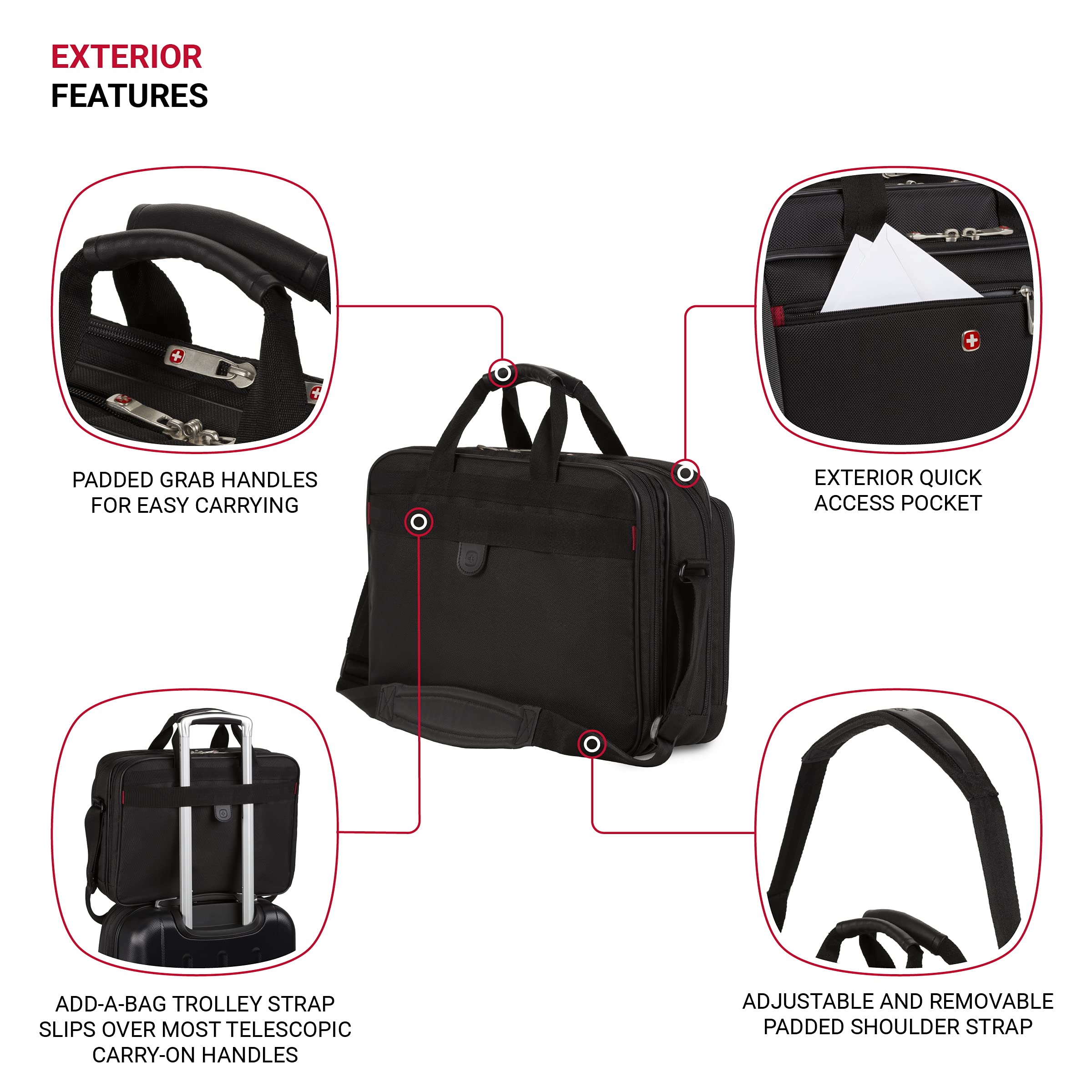 Foto 4 pulgar | Maletín para Portátil Wenger Mainframe de 15,6 Pulgadas Negro - Venta Internacional
