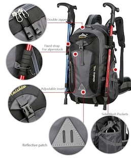 Foto 4 | Mochila Multifuncional Al Aire Libre Impermeable Para Portátil Pin - Venta Internacional.