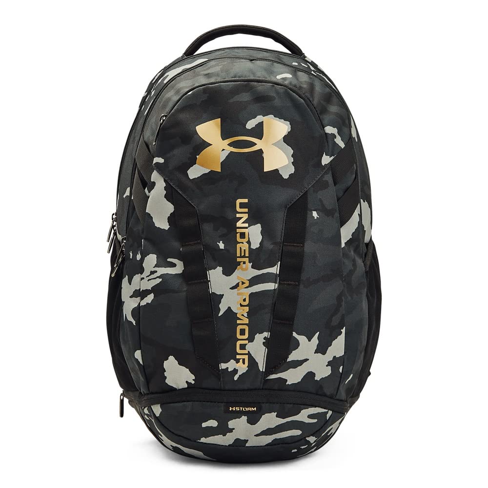 Foto 2 pulgar | Mochila Under Armour Hustle 5.0 Unisex Para Adultos, Color Negro Y Dorado - Venta Internacional.