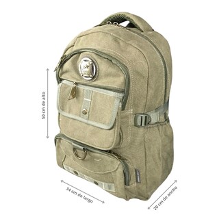 Foto 3 | Mochila De Lona Minimalista Golden Star Gf-1394 Color Verde