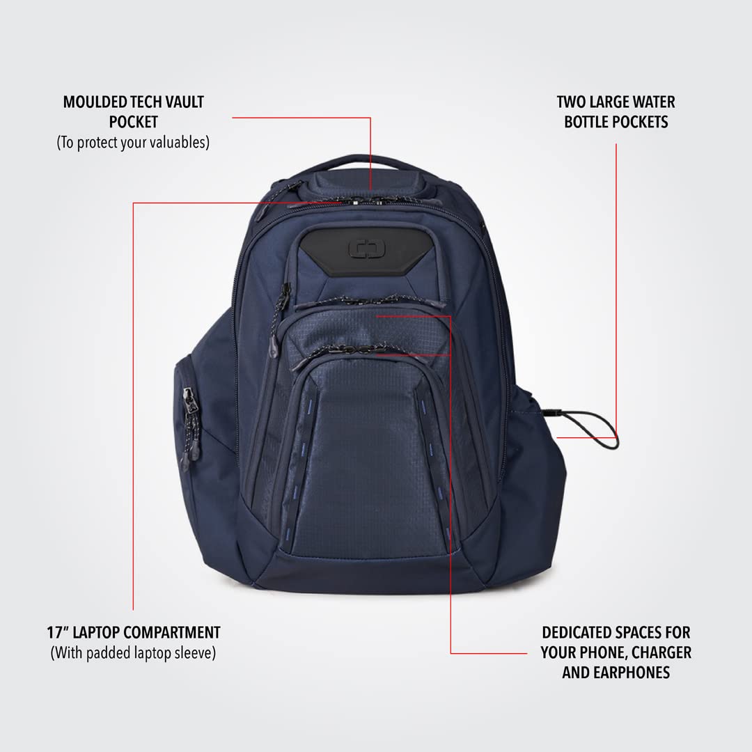 Foto 3 pulgar | Mochila Ogio Ac Og Gambit Pro Bkpk Nvy 22 Azul Marino 25l - Venta Internacional.
