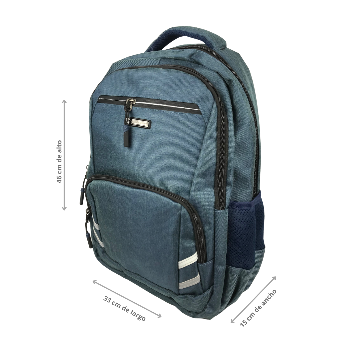 Foto 4 pulgar | Mochila Golden Star Portalap Df-9020 Color Azul Acero