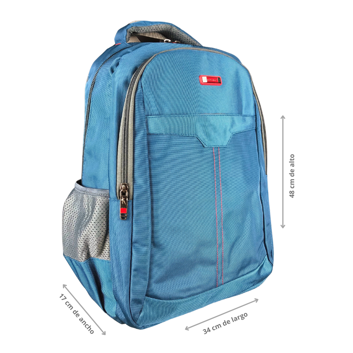 Foto 4 pulgar | Mochila Golden Star Primaria Juvenil Df-9039 Color Azul Petróleo