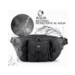 Foto 2 | Language Cangurera Tactica Militar Impermeable Riñonera Deportiva Negro Eo Safe Imports Esi-4051-1 Negro