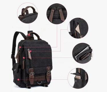 Foto 4 | Mochila Pechera Xtellar 2 En 1 Impermeable Color Negro