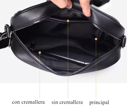 Foto 4 pulgar | Bandolera de Cuero Crossbody Xtellar para Hombre