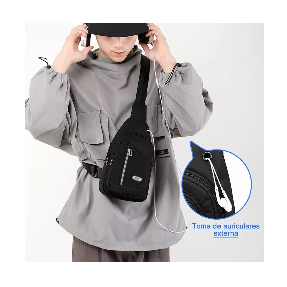 Foto 4 pulgar | Language Pechera Mochila Impermeable Multifunción Eo Safe Imports Esi-3612-1 Negro