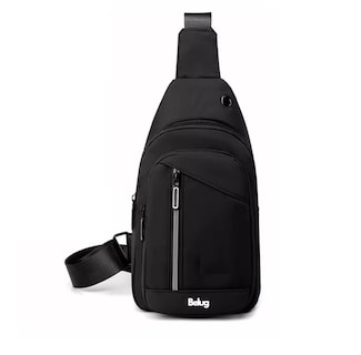 Foto 1 | Pechera Mochila Impermeable Multifunción Cruzada Hombro Negro Belug