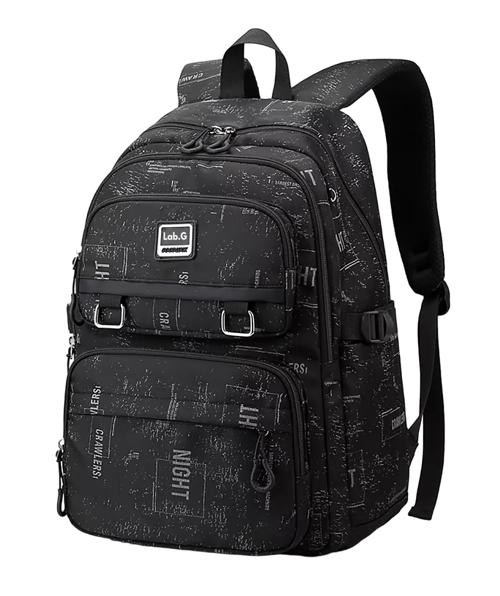 Mochila Hombre Extra Grande Lab.g 35l, Black Snowflake