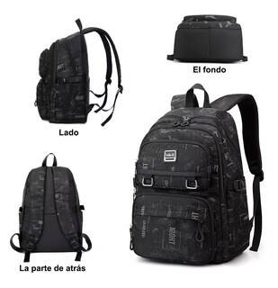 Foto 3 | Mochila Hombre Extra Grande Lab.g 35l, Black Snowflake