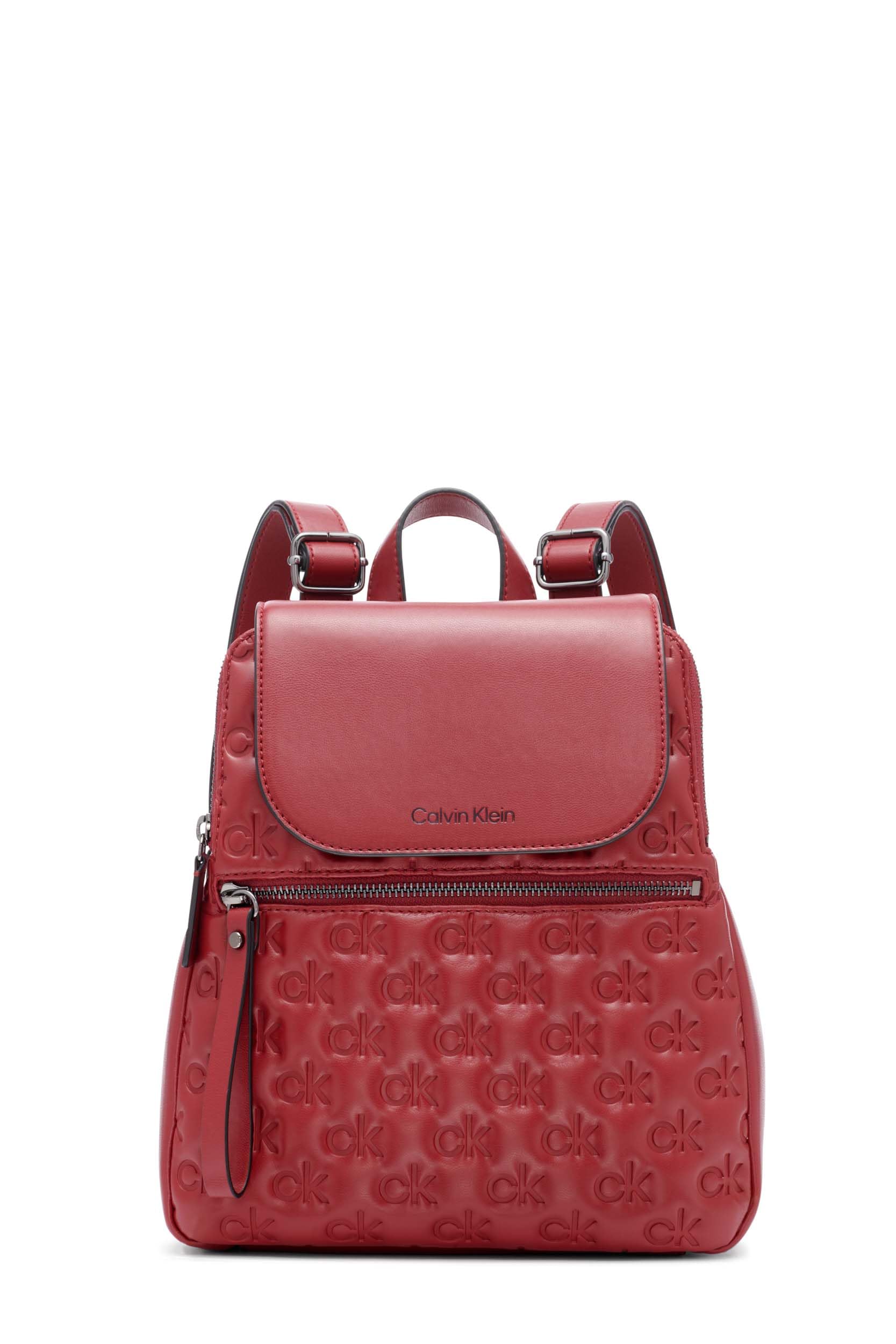 Foto 2 pulgar | Mochila Calvin Klein Reyna Signature Key Item Bloodstone - Venta Internacional.