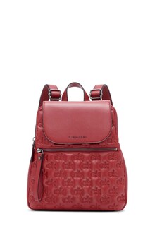 Foto 1 | Mochila Calvin Klein Reyna Signature Key Item Bloodstone - Venta Internacional.