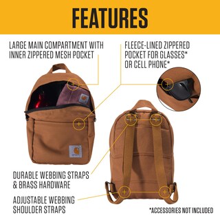 Foto 2 | Mochila Carhartt Classic Mini Durable Resistente Al Agua - Venta Internacional.