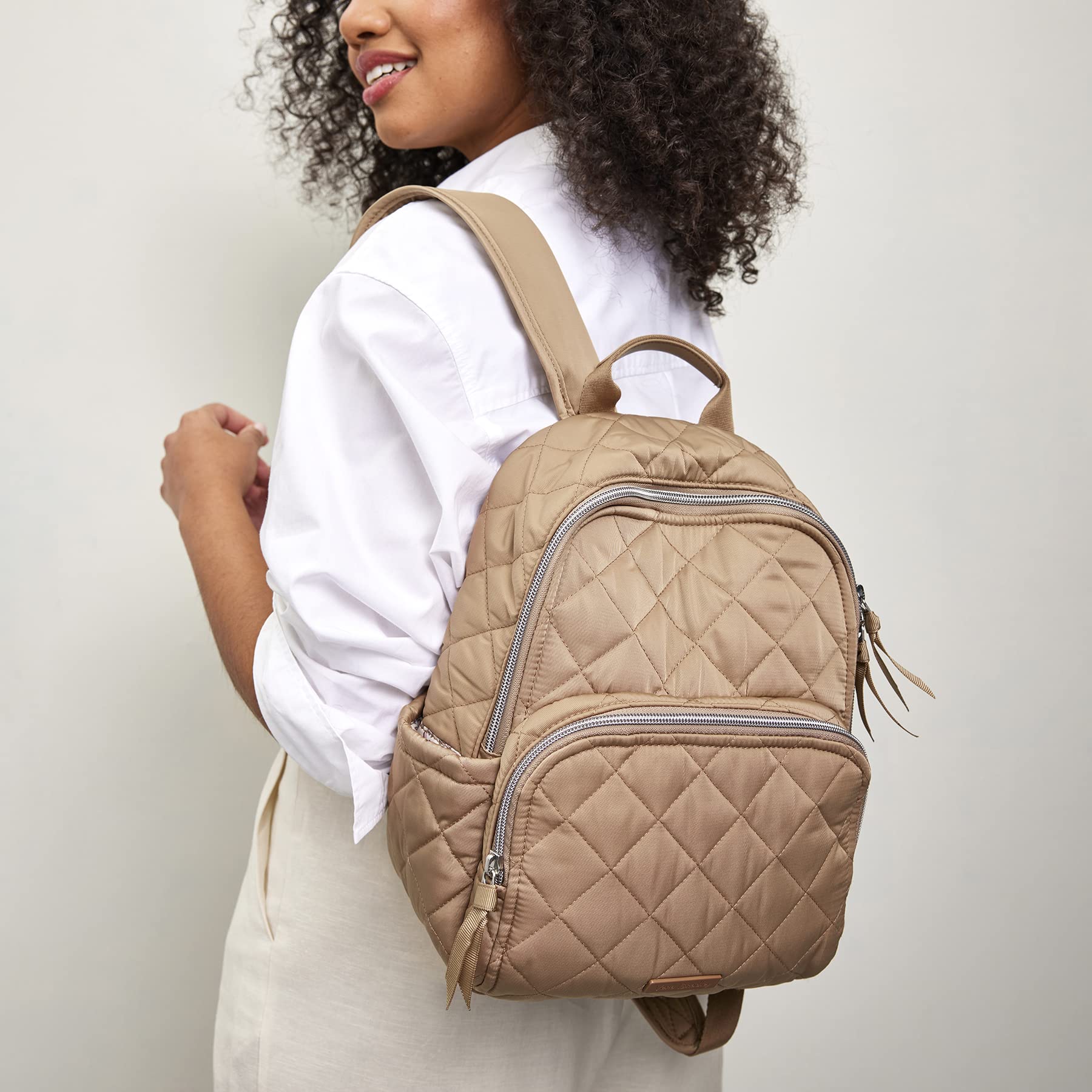 Foto 5 pulgar | Mochila Vera Bradley Performance Twill Meadowlark Tan - Venta Internacional.
