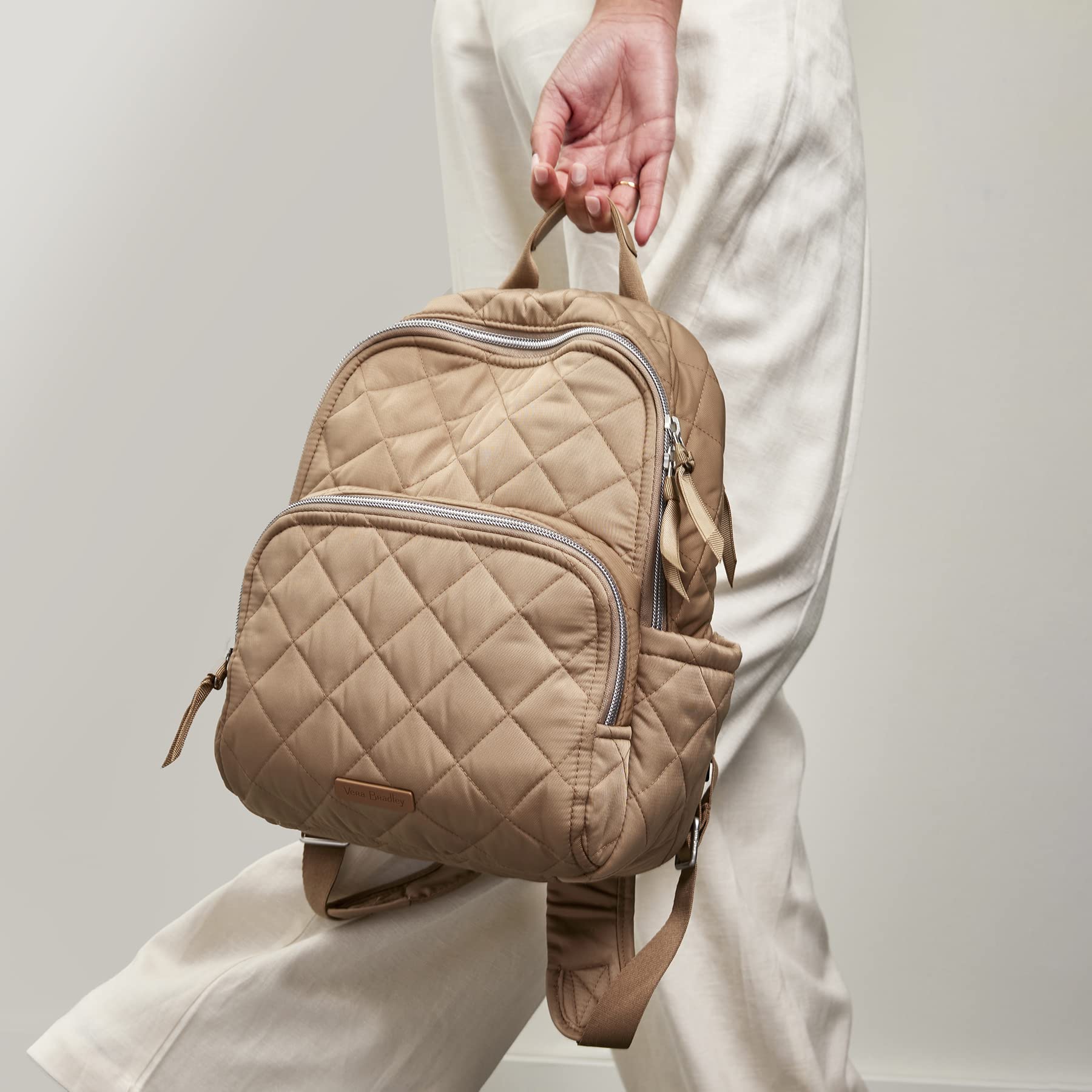 Foto 6 pulgar | Mochila Vera Bradley Performance Twill Meadowlark Tan - Venta Internacional.