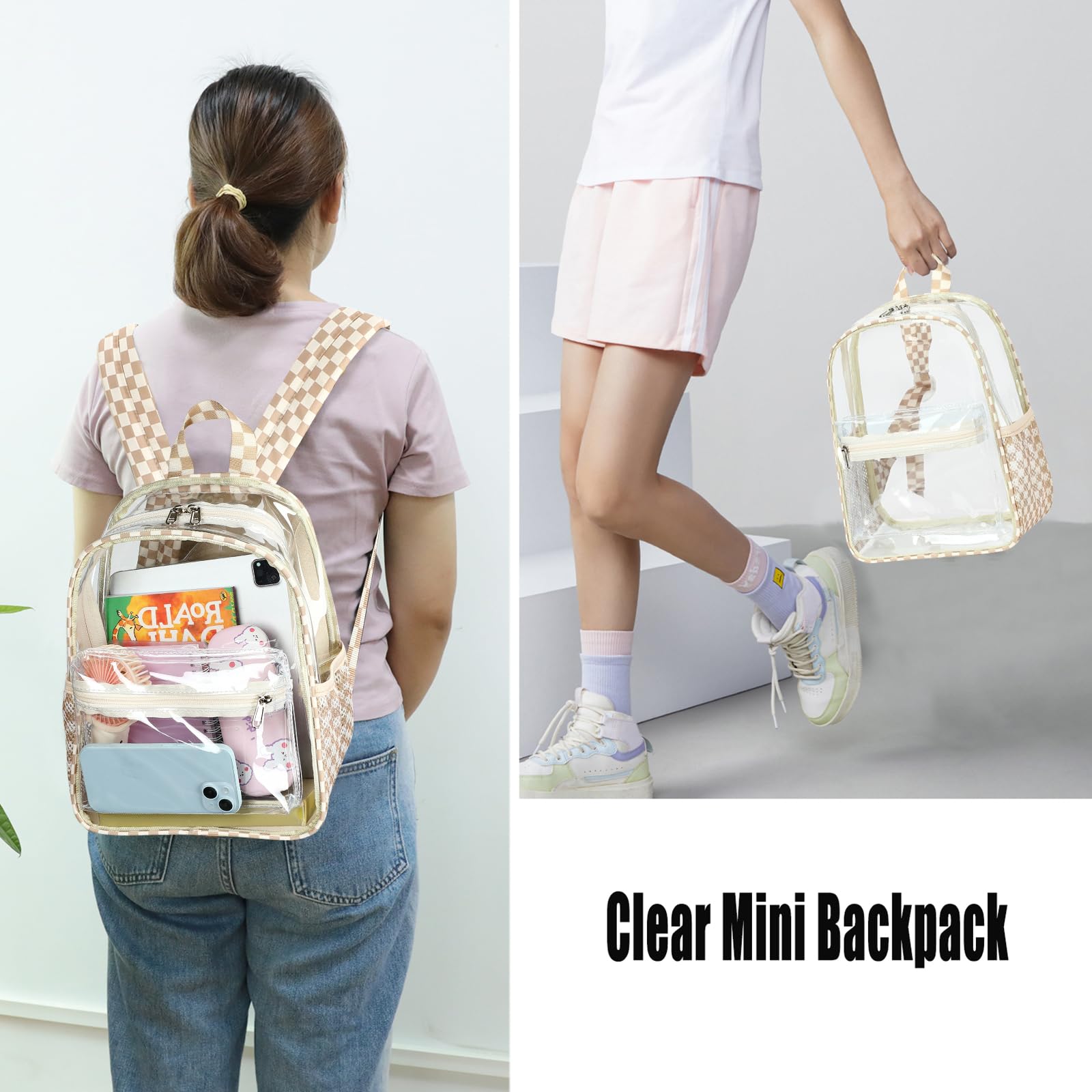 Foto 6 pulgar | Minimochila Transparente Btoop Para Eventos En Estadios De 30 X 30 X 15 Cm - Venta Internacional.