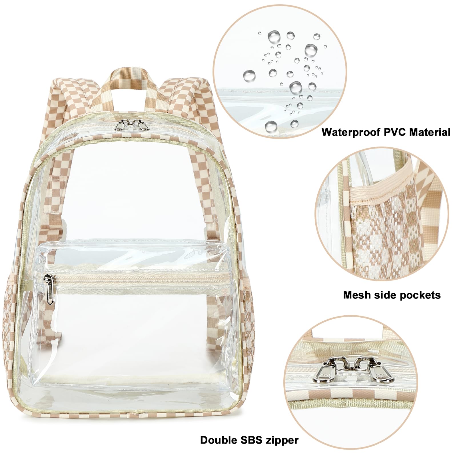 Foto 7 pulgar | Minimochila Transparente Btoop Para Eventos En Estadios De 30 X 30 X 15 Cm - Venta Internacional.