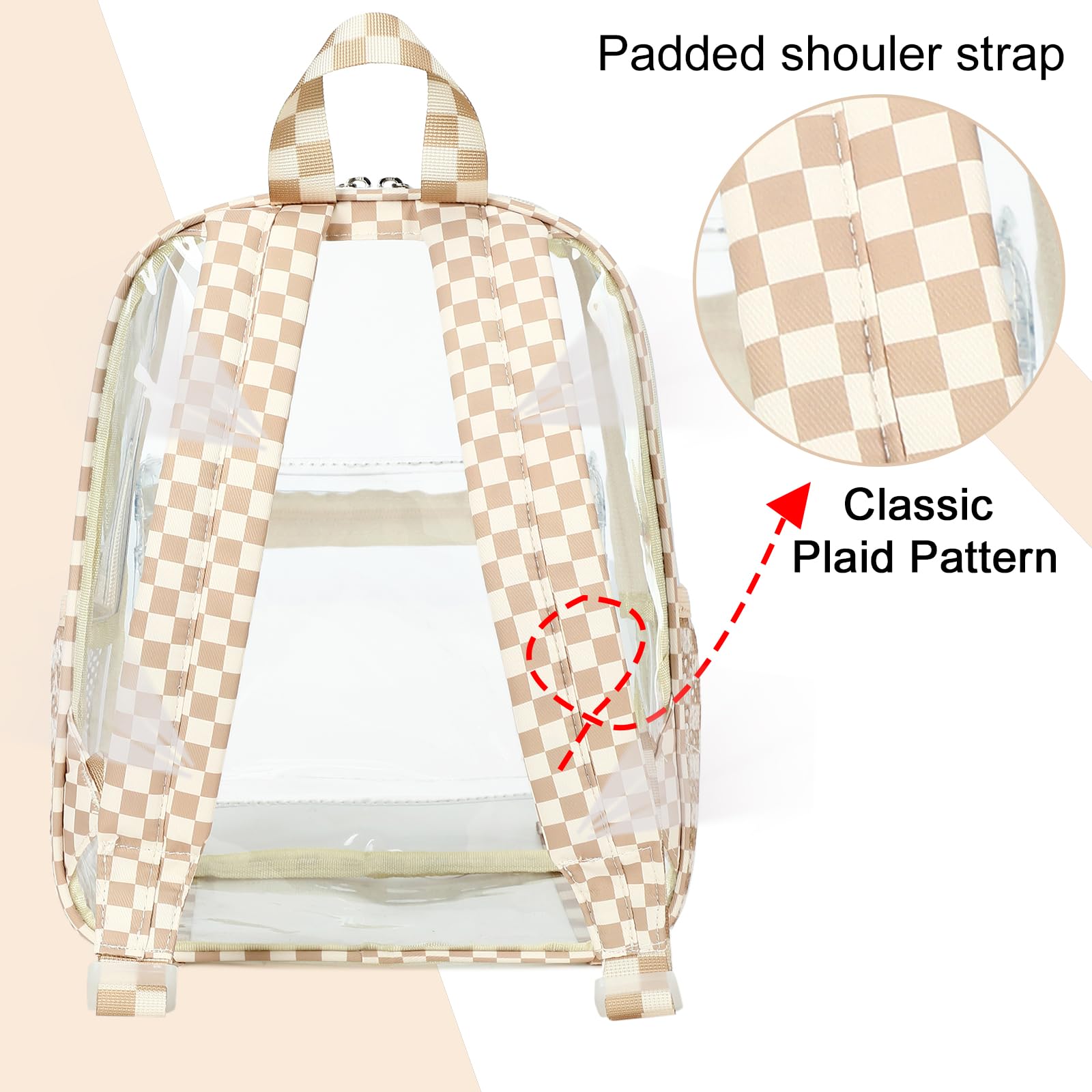 Foto 8 pulgar | Minimochila Transparente Btoop Para Eventos En Estadios De 30 X 30 X 15 Cm - Venta Internacional.