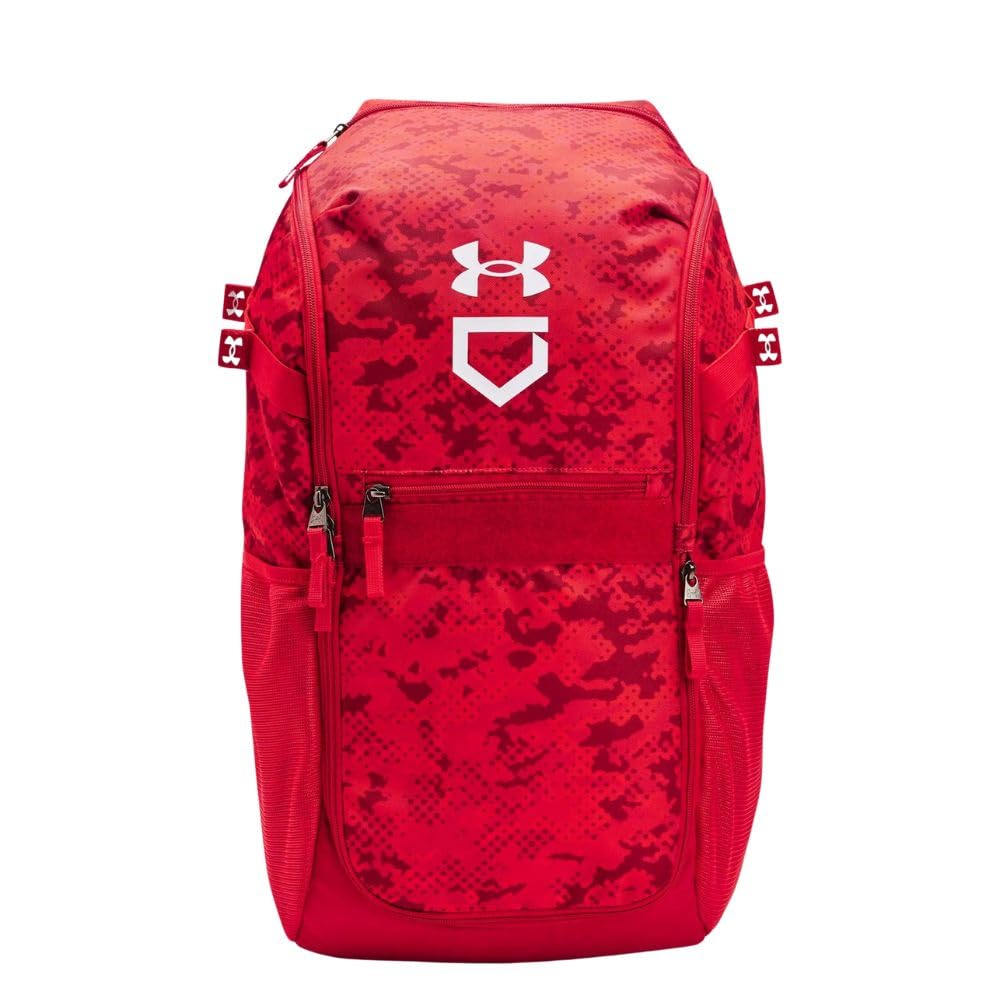 Foto 2 pulgar | Mochila Under Armour Utility Baseball Unisex Para Adultos, Color Rojo Y Blanco - Venta Internacional.