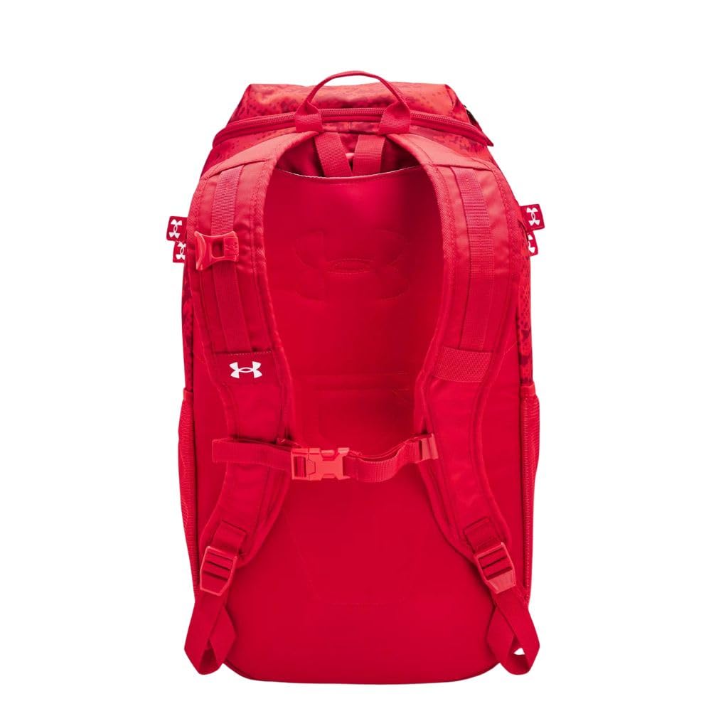 Foto 3 pulgar | Mochila Under Armour Utility Baseball Unisex Para Adultos, Color Rojo Y Blanco - Venta Internacional.