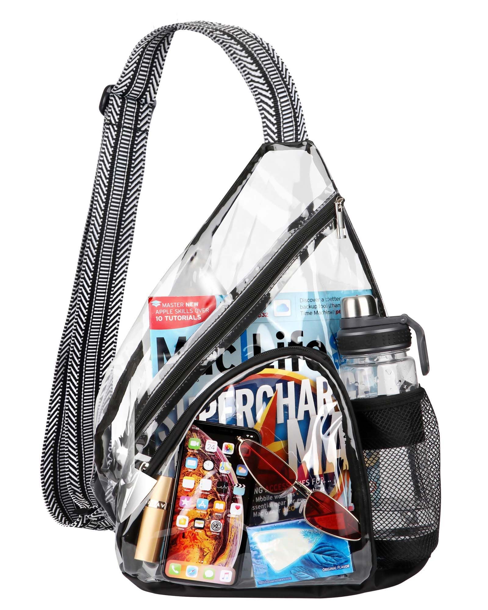 Bolso Bandolera Hulisen, De Pvc Transparente, Aprobado Para Estadios - Venta Internacional.