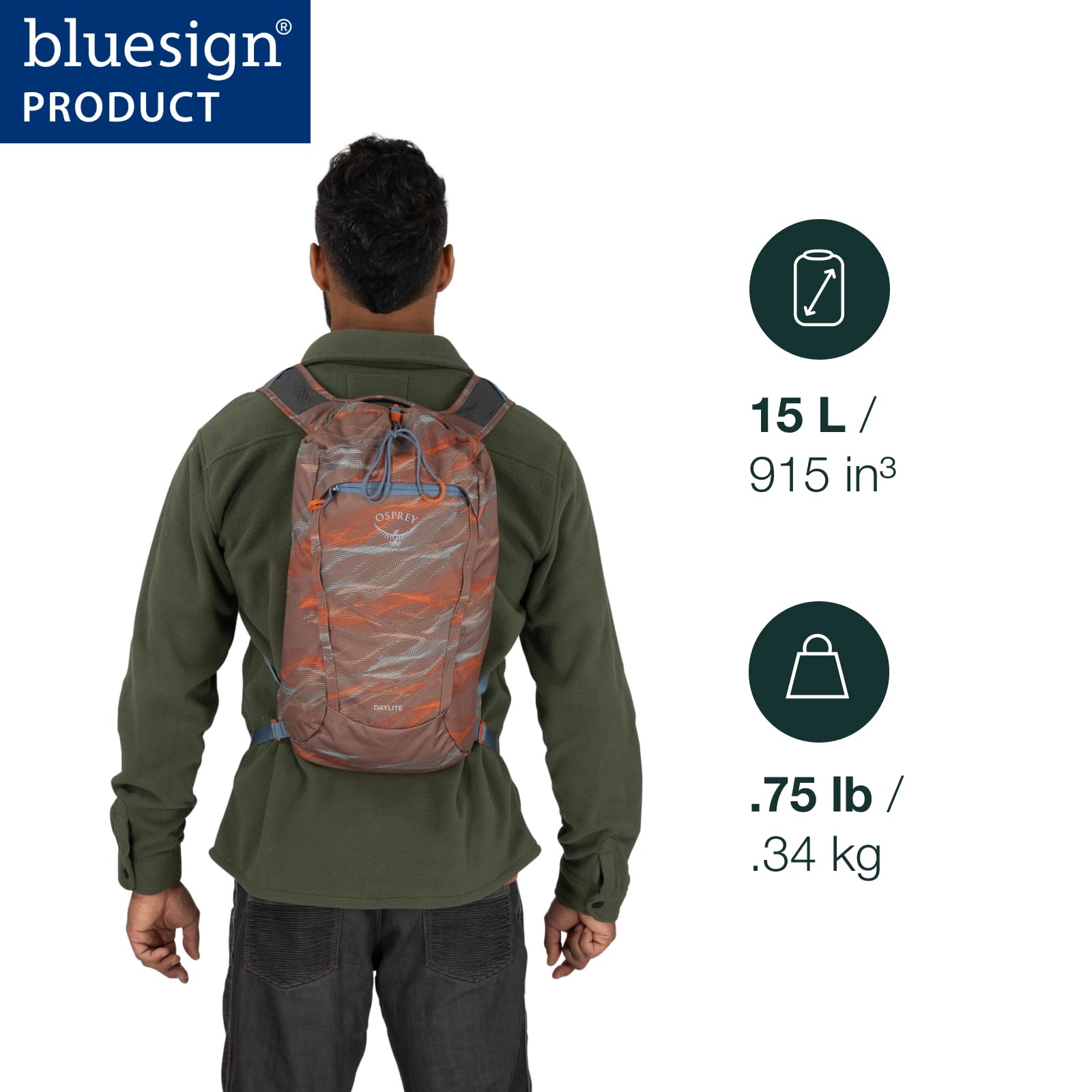 Foto 3 pulgar | Mochila Osprey Daylite Cinch Tan Concrete - Venta Internacional.