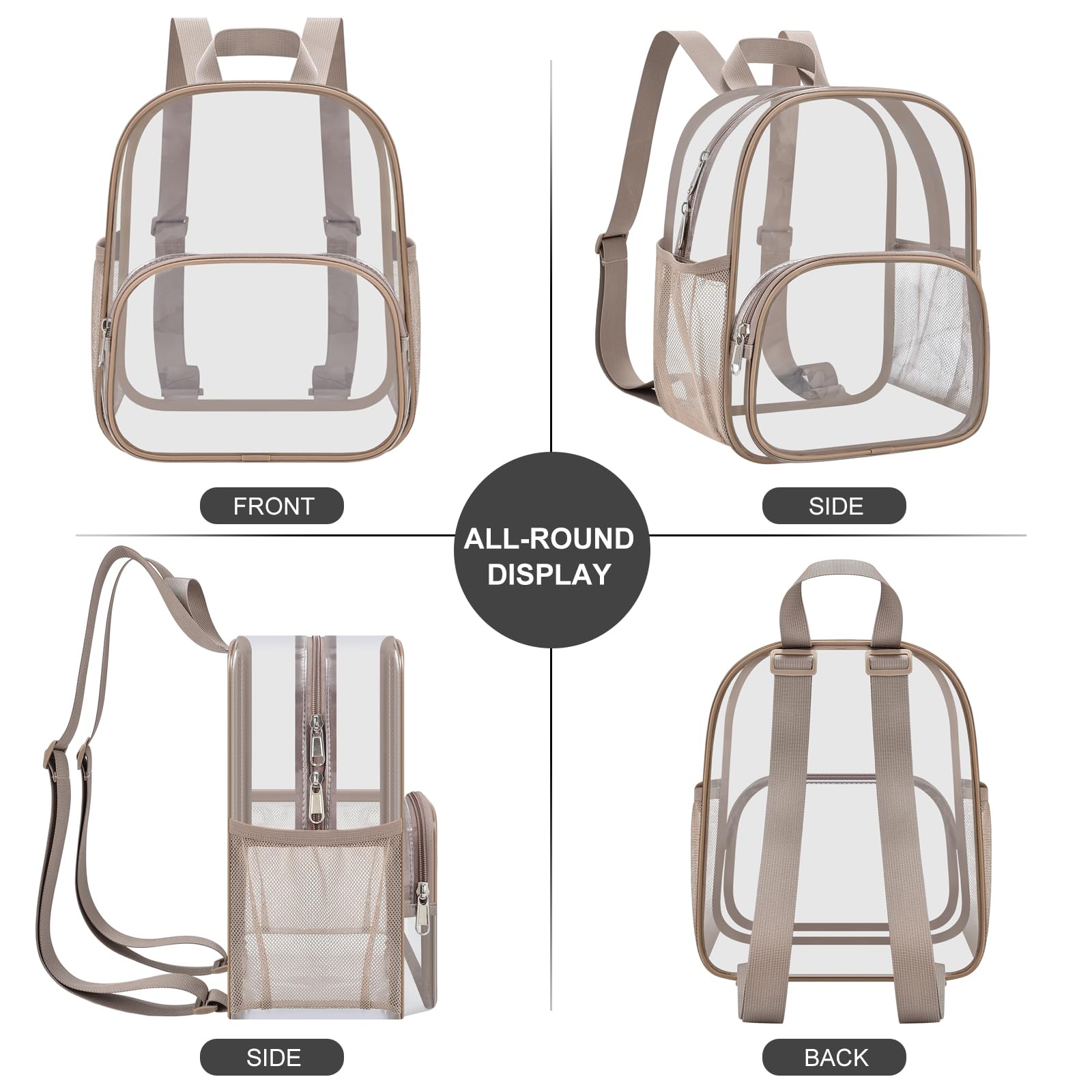 Foto 3 pulgar | Mochila Transparente Uspeclare Para Eventos En Estadios, Pequeña, 29 X 24 X 15 Cm - Venta Internacional.