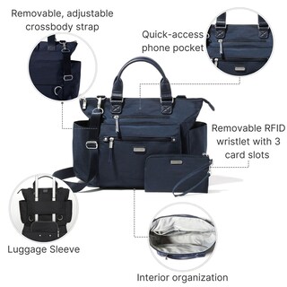 Foto 3 | Mochila Baggallini 3 En 1 Convertible Con Rfid French Navy - Venta Internacional.
