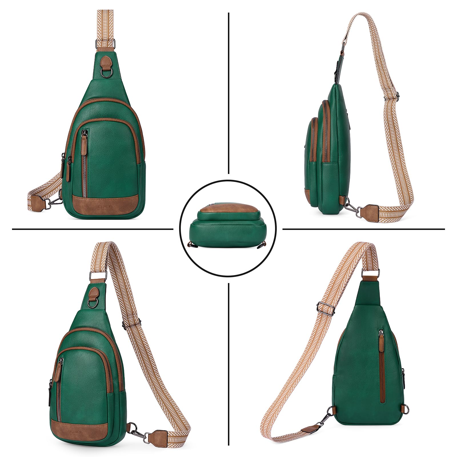 Foto 7 pulgar | Bandolera Cluci, Mochila De Piel Para Mujer - Venta Internacional.