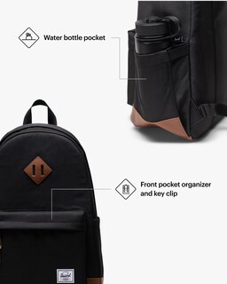 Foto 4 | Mochila Herschel Supply Co. Heritage Black/tan, 24 L - Venta Internacional.