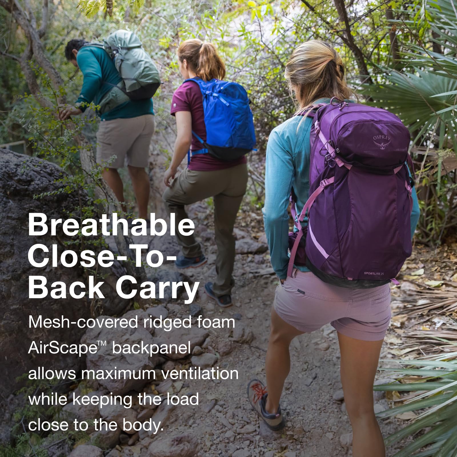 Foto 5 pulgar | Mochila De Senderismo Osprey Sportlite 25 L, Unisex, Color Morado - Venta Internacional.