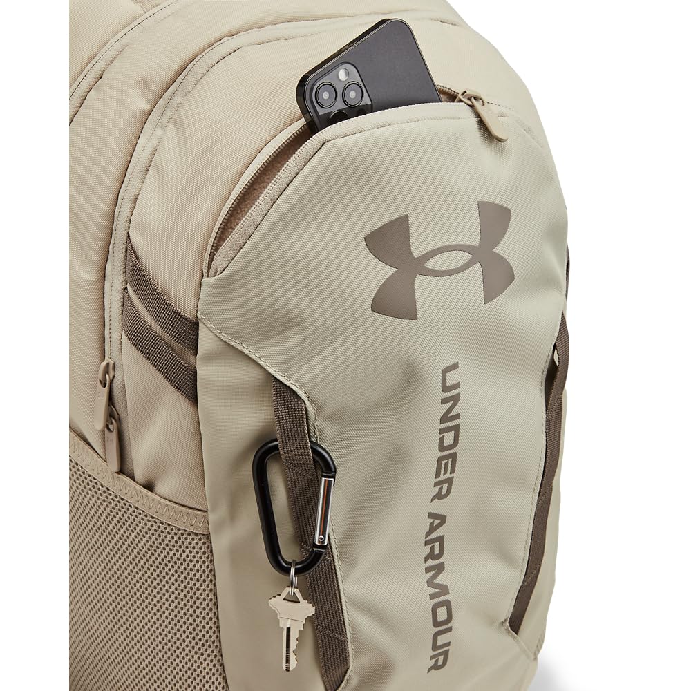 Foto 3 pulgar | Mochila Under Armour Hustle 6.0 Para Adultos, Unisex, Color Caqui - Venta Internacional.