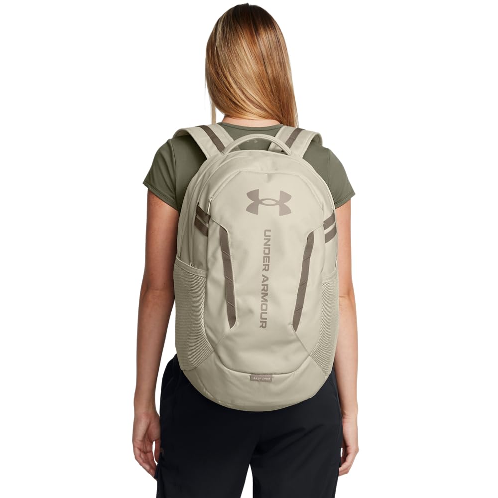 Foto 6 pulgar | Mochila Under Armour Hustle 6.0 Para Adultos, Unisex, Color Caqui - Venta Internacional.