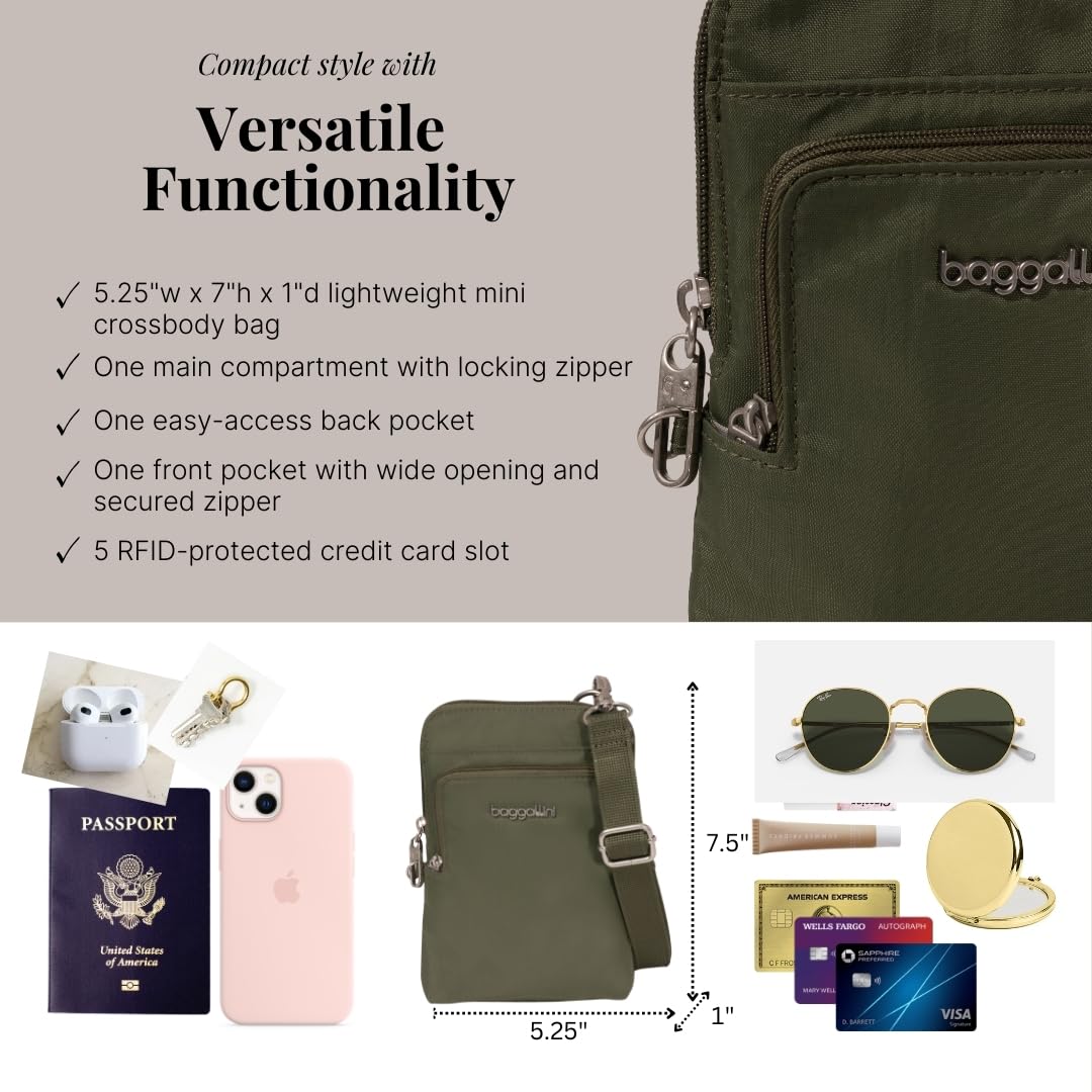 Foto 4 | Mochila Baggallini Securtex  Antirrobo Para Viajes De Vacaciones - Venta Internacional.