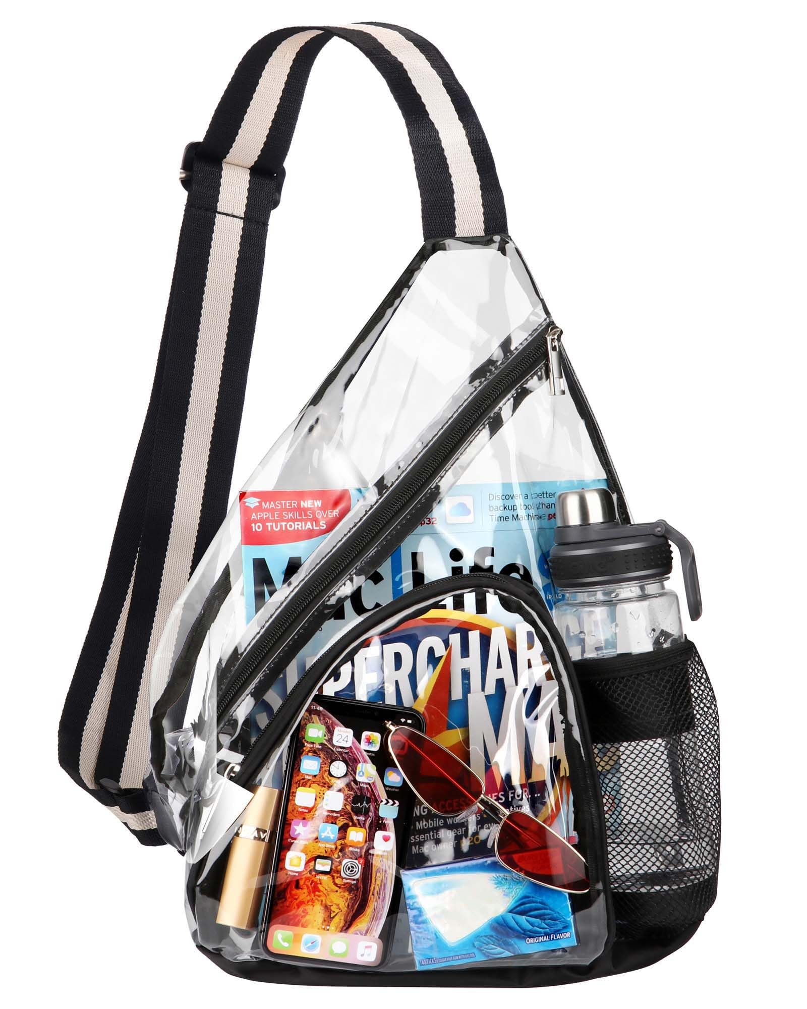 Bolso Bandolera Hulisen, De Pvc Transparente, Aprobado Para Estadios - Venta Internacional.