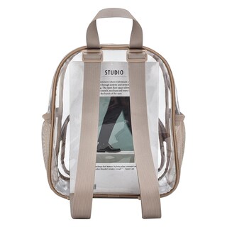 Foto 4 | Mochila Transparente Busiuw Para Eventos En Estadios, 30 X 30 X 15 Cm, Color Caqui - Venta Internacional.