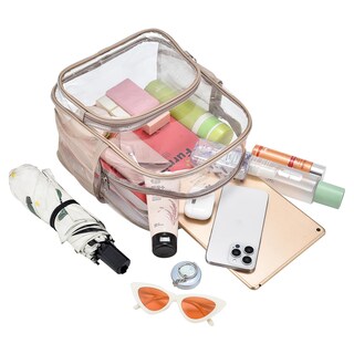 Foto 5 | Mochila Transparente Busiuw Para Eventos En Estadios, 30 X 30 X 15 Cm, Color Caqui - Venta Internacional.