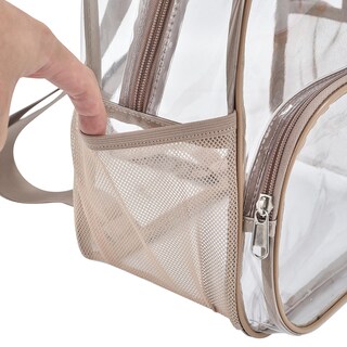 Foto 6 | Mochila Transparente Busiuw Para Eventos En Estadios, 30 X 30 X 15 Cm, Color Caqui - Venta Internacional.