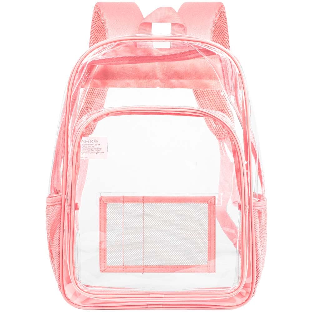 Foto 2 pulgar | Mochila Transparente Agsdon Mochila Transparente Para Mujer Rosa - Venta Internacional.