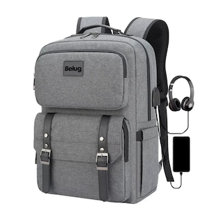 Foto 1 | Mochila Antirrobo Mochila Para Portátil Mochilas De Viaje Gris Belug